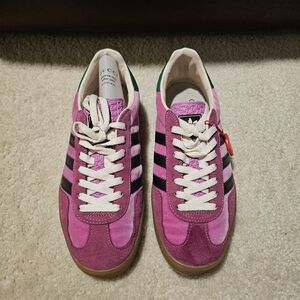Gucci x Adidas Gazelle Pink Velvet Sneaker - Men’s Size 7.5 Women’s 9 Shoes